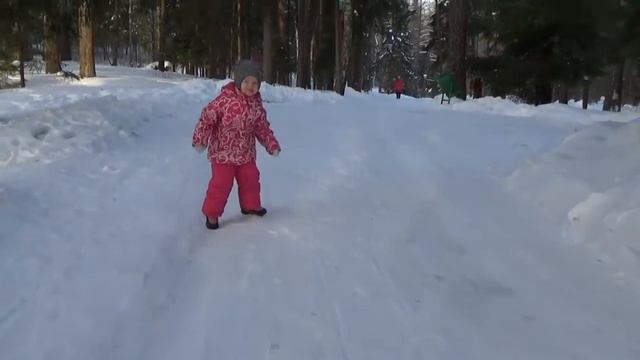 Дом отдыха. Зимний лес. Играем в снежки. смотреть онлайн
