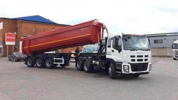 Isuzu Giga 6x4 Tractor Hyva Nefaz Видео Обзор isuzumoscow