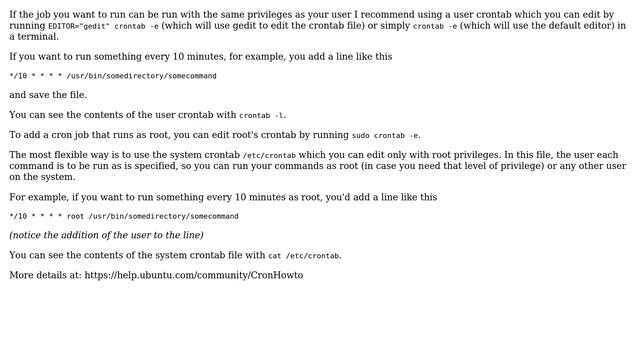 Ubuntu: How do I set up a Cron job? смотреть онлайн