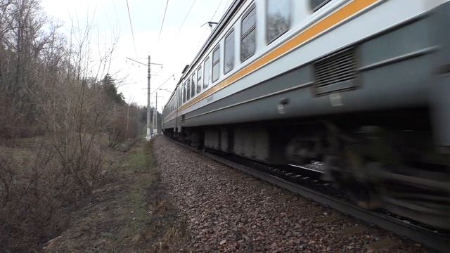 Электропоезд ЭД4М-0468 ЦППК торможение на ЭДТ смотреть онлайн