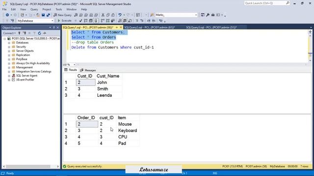 Cascade| Set Null | Set Default with DELETE & UPDATE смотреть онлайн