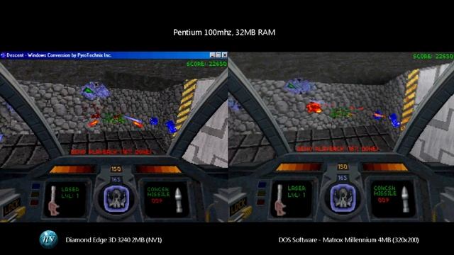 3D Acceleration Comparison Ep15: Descent on Nvidia NV1 / 3DFX / DOS Software смотреть онлайн