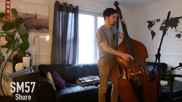 Affordable Mics Comparison on Upright Bass - AT2020 vs. Apex 110 vs. Shure SM57 - Want 2 Check смотреть онлайн