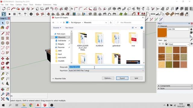 SKETCH UP - ÖLÇÜLÜ DWG EXPORT, ÖLÇÜLÜ GÖRÜNÜŞ DWG KAYDETME смотреть онлайн