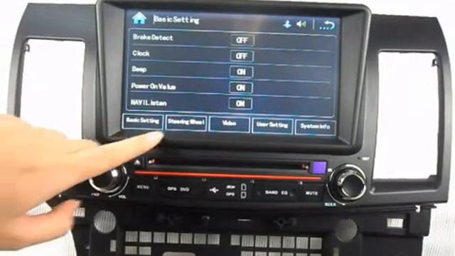 Mitsubishi Lancer Fortis DVD Player GPS Navigation Bluetooth смотреть онлайн