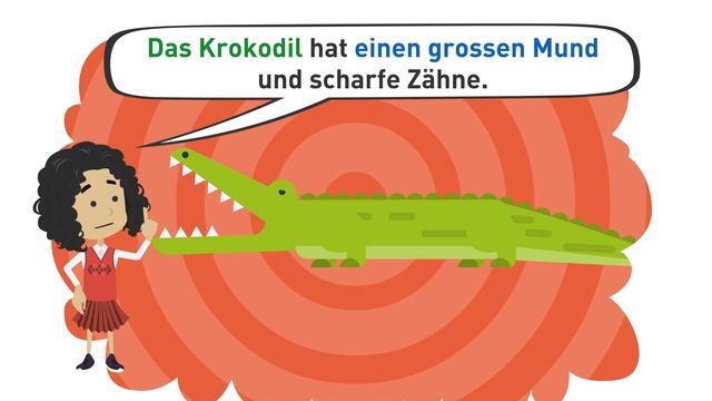Deutsch Lernen A2, B1 | Papa! Wie Heisst Das Tier Mit Den Grossen Zähnen? | Adjektivdeklination