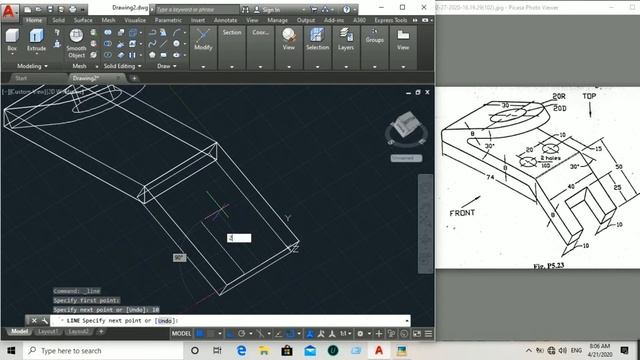 Autocad 3D Advance design Mechanical part chapter 6 (E-62) смотреть онлайн