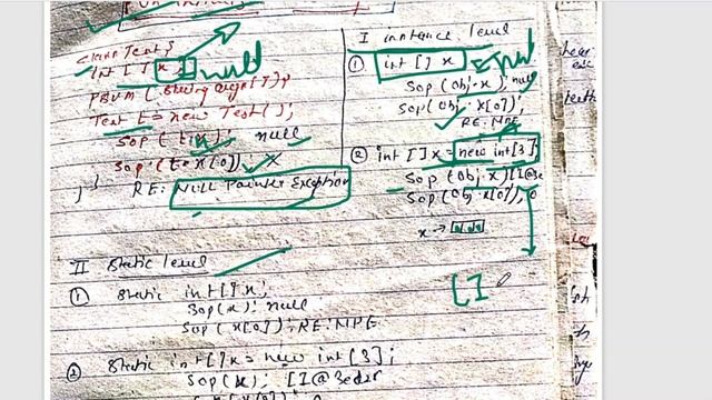 Un-initalized array in instance, static and local area Part D core java part Part 14 java intervie смотреть онлайн