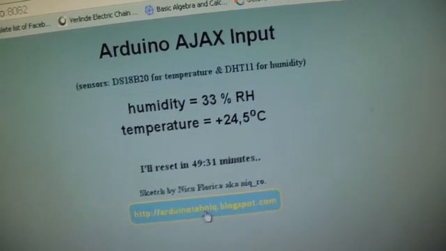 DS18B20 & DHT11 webserver with ESP8266 using Ajax смотреть онлайн