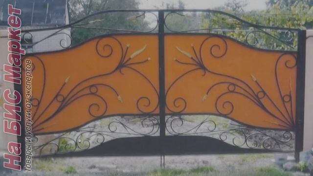 Ворота с элементами ковки: фото, цены (Кривой Рог) смотреть онлайн