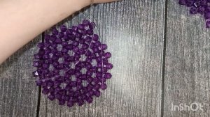 Мастер-класс Плетение круглой сумочки из бусин//round handbag made of beads