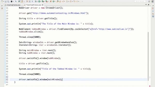 Selenium Tutorial 7- Handling Multiple Windows in Selenium Webdriver | Close and Quit Window Method смотреть онлайн