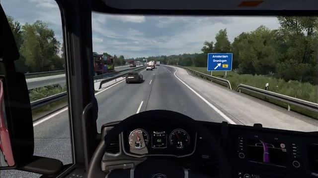 SCANIA S IN GERMANY - Euro Truck Simulator 2 | Logitech G29 смотреть онлайн