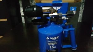 Бензиновая  паяльная лампа. Фирма Зубр. Видео обзор.