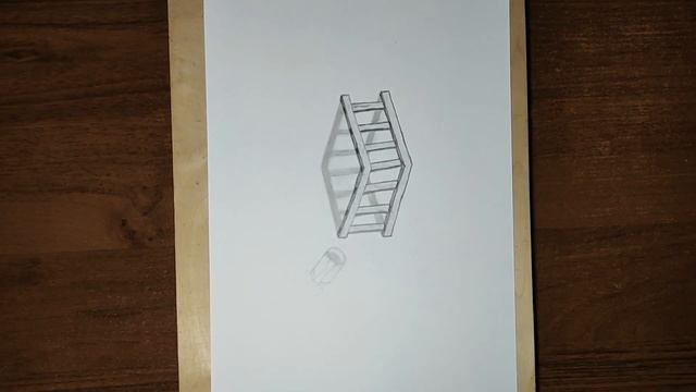 Простая 3d лестницу Рисунок карандашом / How to do 3d ladder смотреть онлайн