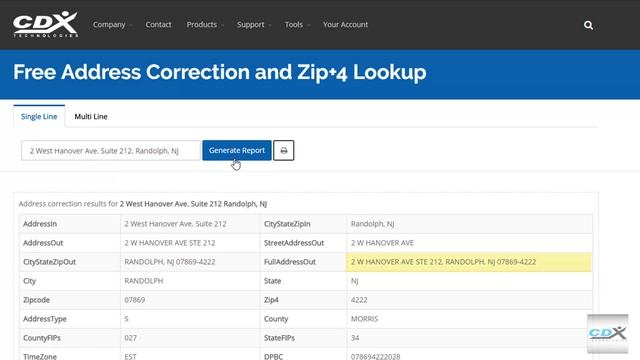 Free Address Correction and ZIP+4 Lookup смотреть онлайн