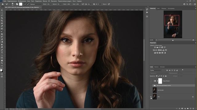 Пошаговая ОБРАБОТКА женского ПОРТРЕТА в Photoshop 2022. Личный метод ретуши. смотреть онлайн