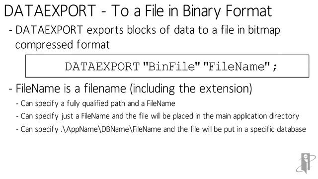 Essbase DATAIMPORTBIN Command смотреть онлайн