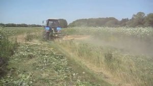 Косилка Krone Easy Cut испытание в хозяйстве.AVI
