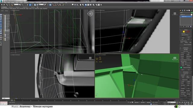 Modelling Dodge Charger 1969 in 3ds Max 1440p (Timelapse, x60 speed) смотреть онлайн