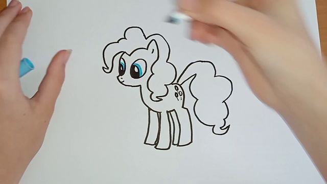 Пінкі Пай. Як легко намалювати поні / My little pony / Малювання смотреть онлайн