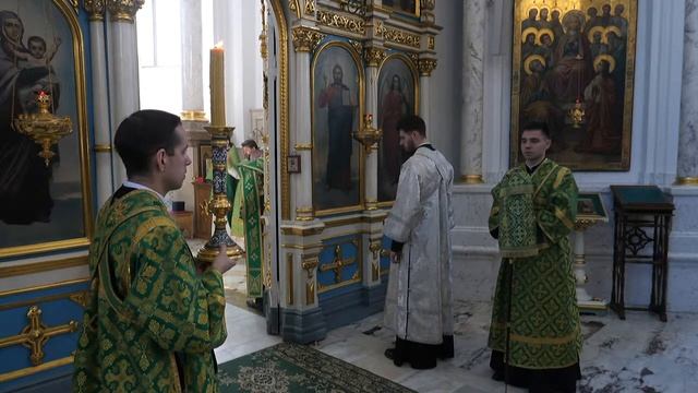 Вход Господень в Иерусалим. Богослужение возглавляет Митрополит Вениамин смотреть онлайн