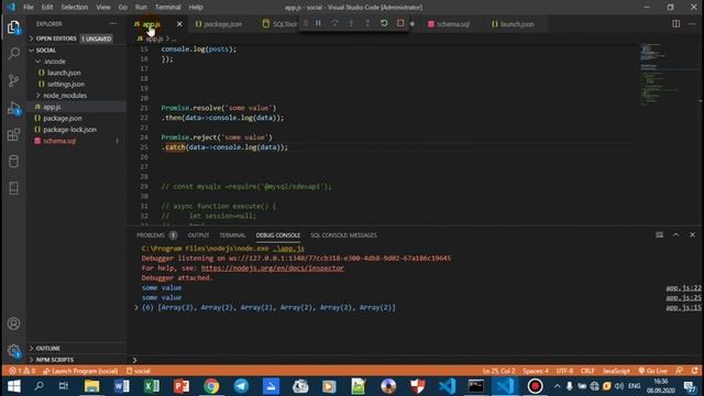 MySQL и Node.js. Урок 7 смотреть онлайн