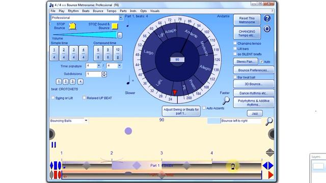 Accents, Skip Beats and Auto Accents with Bounce Metronome Pro смотреть онлайн