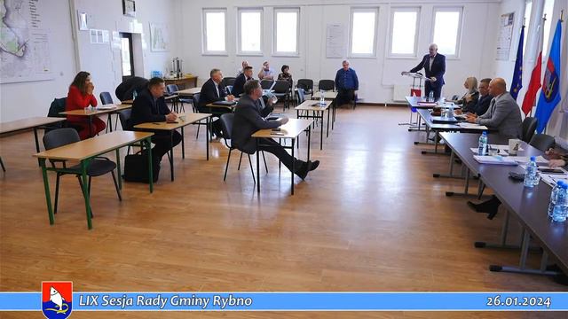 LIX Sesja Rady Gminy Rybno 26.01.2024 r. смотреть онлайн