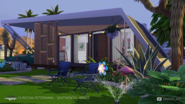 ? Tiny Living • MID-CENTURY Cottage | RETRO Style Interior | NoCC | THE SIMS 4 смотреть онлайн
