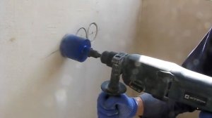 Алмазная Коронка по бетону. Отверстия для подрозетников. Тест.
