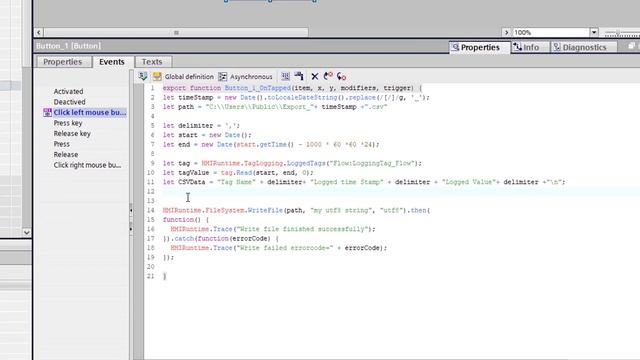 WinCC Unified V16: export logged tags as a daily .CSV report (last 24 hours) смотреть онлайн
