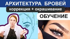 Коррекция и окрашивание бровей хной - подробный видео урок / АРХИТЕКТУРА БРОВЕЙ