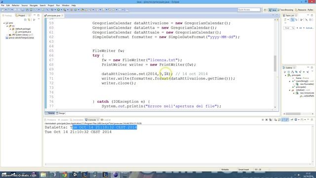 Tutorial 42 - License control with dates (2 of 2) (Java) (ITA - SUB ENG) смотреть онлайн
