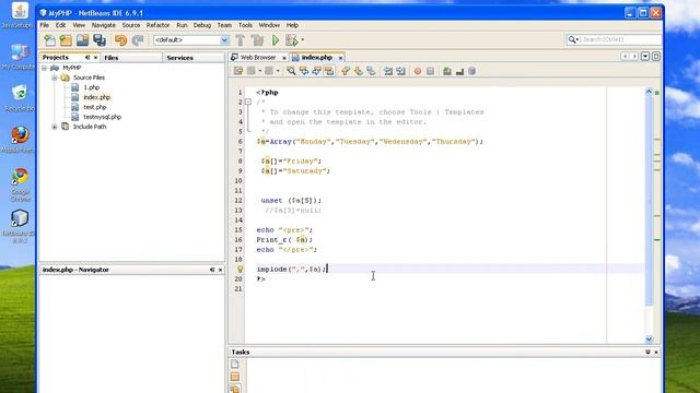 006 PHP from scratch A Z English Arrays unset implode explode pt2 смотреть онлайн