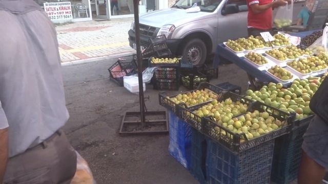 ALANYA Рынок 10 августа Цены на Инжир Черешню Клубнику дыни груши смотреть онлайн