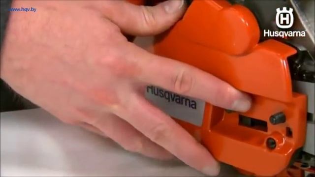 Бензопила Husqvarna - установка шины и цепи смотреть онлайн