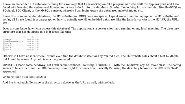 Access H2 Database from Outside of the App смотреть онлайн