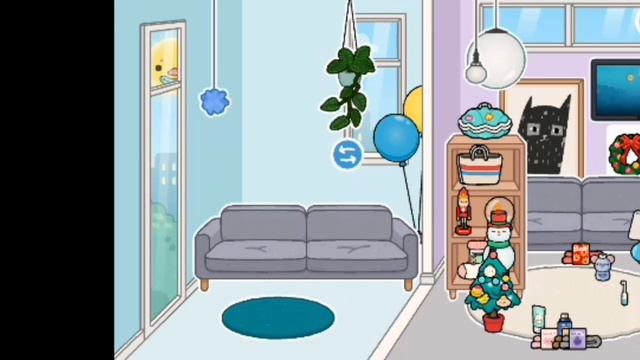 делаю комнату в голубом стиле#голубая спальня смотреть онлайн