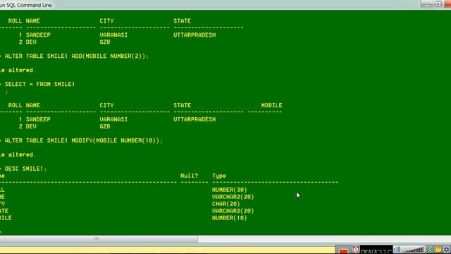 HOW TO USE ALTER COMMAND IN ORACLE BY SANDEEP KUMAR MAURYA.. 9451818227 смотреть онлайн