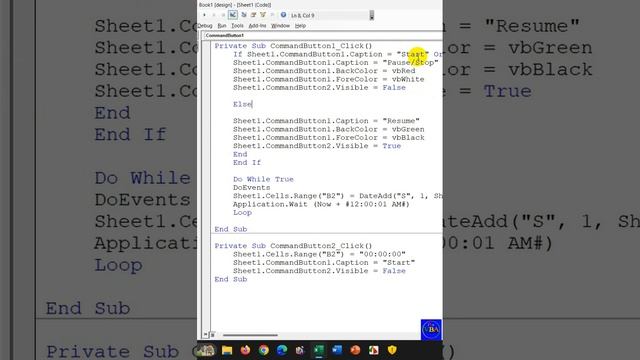 Stopwatch Clock in Excel VBA смотреть онлайн