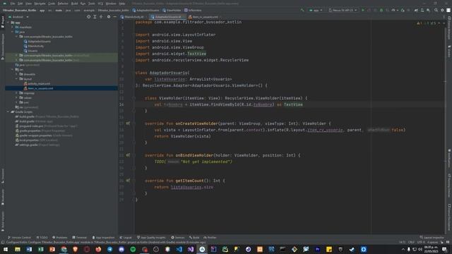 Buscador, filtrador en RecyclerView con Kotlin y Android Studio смотреть онлайн