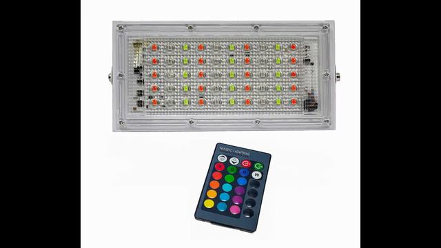 Waken® 50 Watt RGB Multicolor LED Flood Light Remote Controlled смотреть онлайн