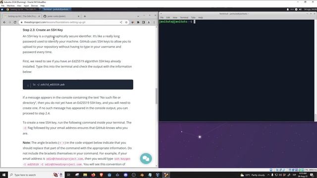 web development 005 - Git y Crear una SSH Key para Github смотреть онлайн