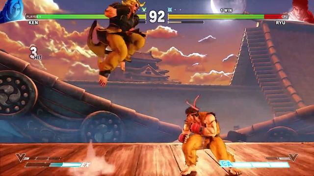 STREET FIGHTER V Ken vs Ryu Suzaku castle classic смотреть онлайн