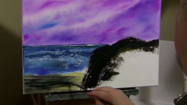 Paint And Make It Happen- Purple Sky Seascape смотреть онлайн