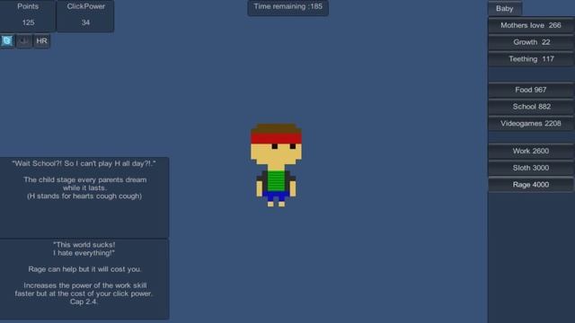 Кликер Человека, Реальная Жизнь, An Idle Life, флеш игра смотреть онлайн