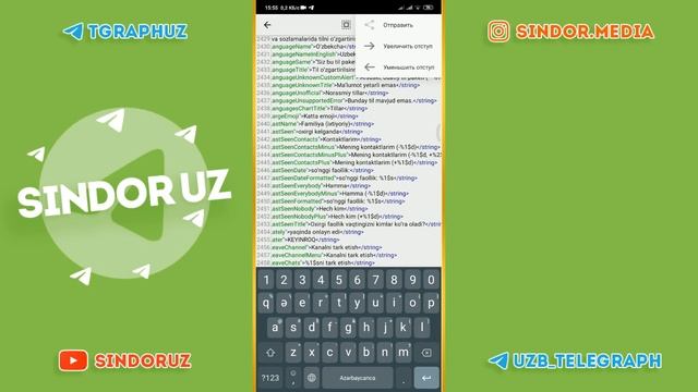 Telegramda ONLAYN Yozuvini Va Boshqalarni Xohlagandek O'zgartirish.