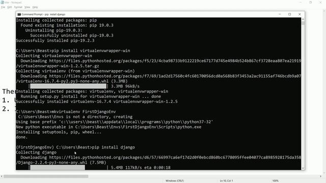 #3 Getting Start With Django | Installation of Django Framework in Windows | Django First Project смотреть онлайн