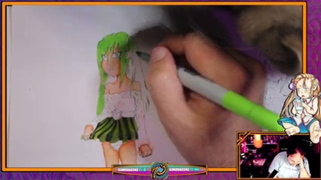 Drawing Manga Style | Chill Stream | Original Games Designer | Copic | Traditional art смотреть онлайн